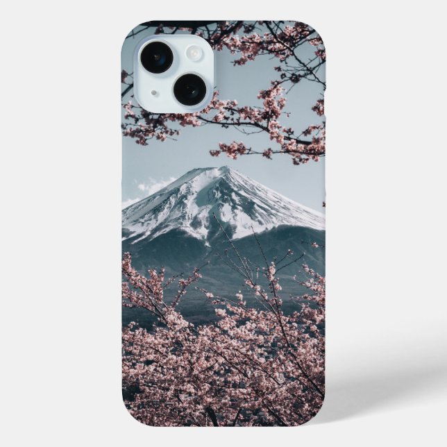 Mount Fuji Cherry blühen Sakura Case-Mate iPhone Hülle (Rückseite)