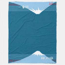 Mount Fuji Design Nippon1 Fleecedecke