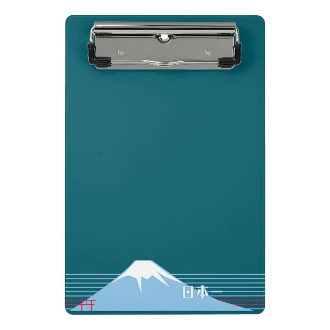 Mount Fuji Design Nippon1 Mini Klemmbrett (Vorderseite)