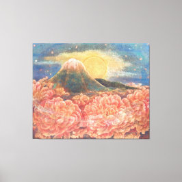 Mount Fuji Dreamscape: Ethereal Canvas Print Leinwanddruck