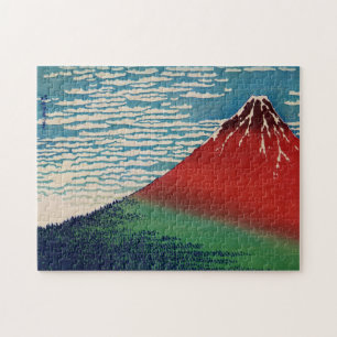 Mount Fuji Fine Wind, Clear Morning von Katsushika Puzzle
