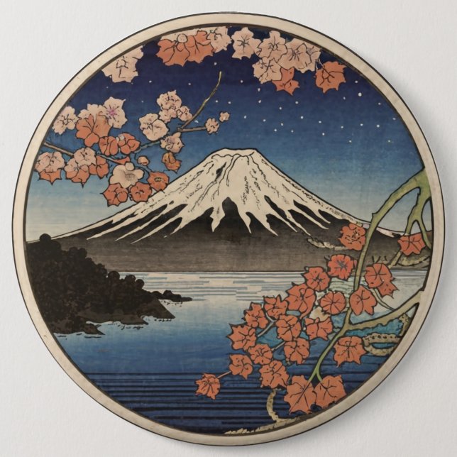 Mount Fuji Fujisan Button (Vorderseite)