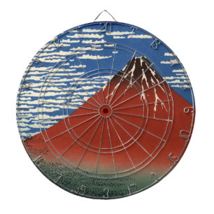 Mount Fuji in Clear Weather (Red Fuji) (Hokusai) Dartscheibe