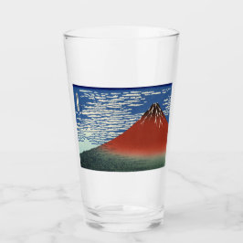 Mount Fuji in Clear Weather (Red Fuji) (Hokusai) Glas