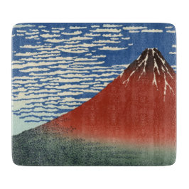 Mount Fuji in Clear Weather (Red Fuji) (Hokusai) Schneidebrett