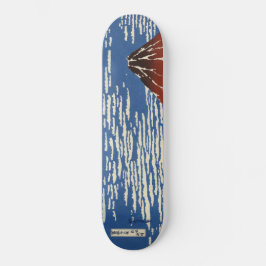 Mount Fuji in Clear Weather (Red Fuji) (Hokusai) Skateboard
