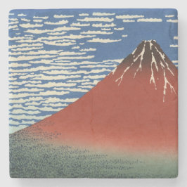 Mount Fuji in Clear Weather (Red Fuji) (Hokusai) Steinuntersetzer