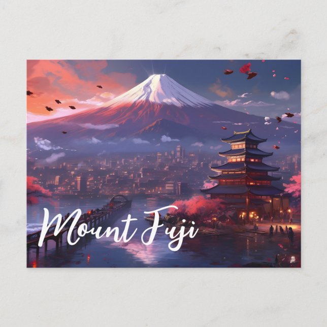 Mount Fuji Japan Postkarte (Vorderseite)