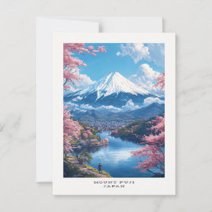 Mount Fuji Japan Travel Postcard Postkarte