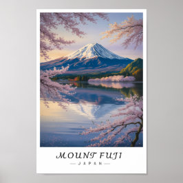 Mount Fuji Japan Wandkunst, ikonischer Vulkan  Poster