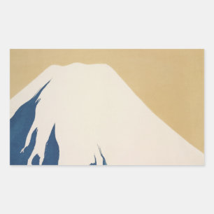 Mount Fuji Kamisaka Sekka japanische Malerei Kunst Rechteckiger Aufkleber
