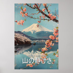Mount Fuji Kirschblüten-Kunstprint Yama no Poster