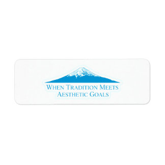 Mount Fuji Minimalist Stickers – Elektrisches Blau