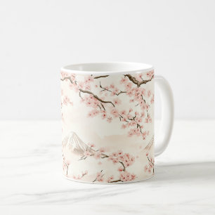 Mount Fuji mit Kirschblüten – Japanisch (3) Kaffeetasse