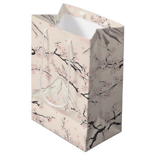 Mount Fuji mit Kirschblüten – Japanisch Mittlere Geschenktüte
