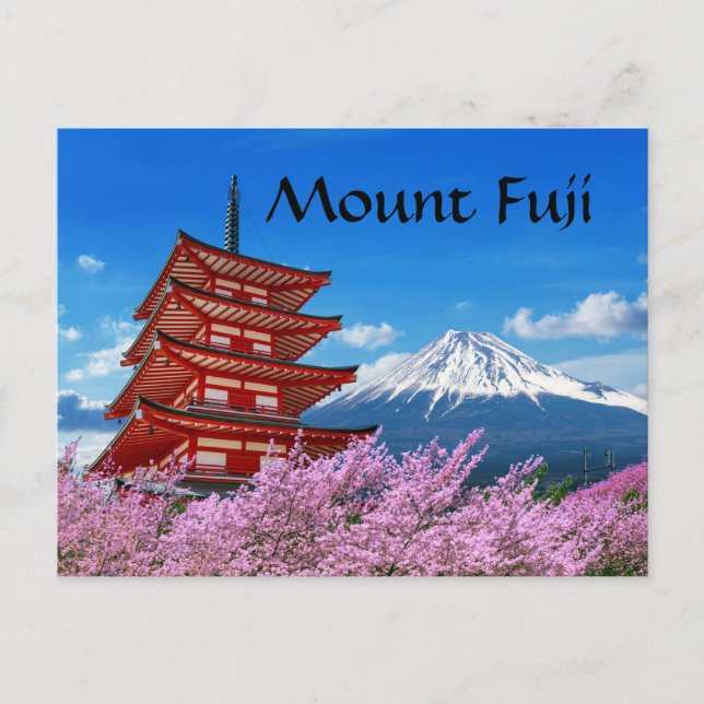 Mount Fuji Postkarte (Vorderseite)