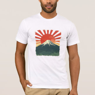 Mount Fuji Retro Japan T-Shirt | Vintag aufkommend