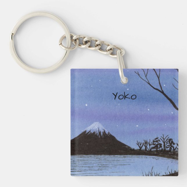 Mount Fuji Schlüsselanhänger (Vorderseite)