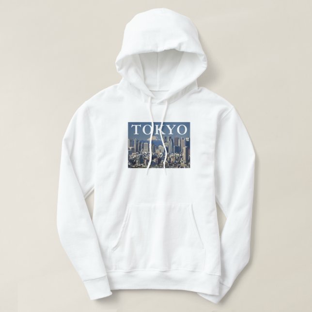 Mount Fuji | Shinjuku District Skyline Tokio Japan Hoodie (Design vorne)