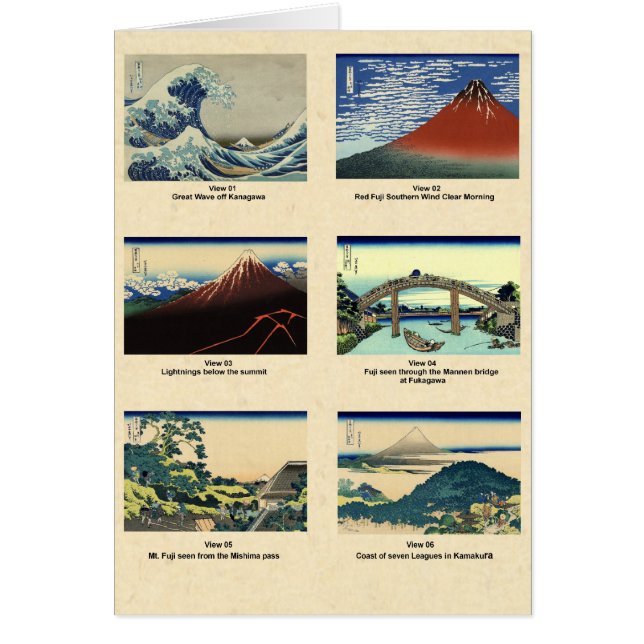 Mount Fuji sieht 01 bis 06 (Vorne)