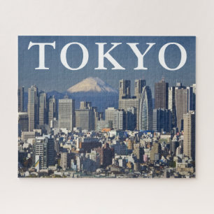 Mount Fuji Skyline des Bezirks Shinjuku Tokio Ja Puzzle