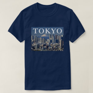 Mount Fuji   Skyline des Bezirks Shinjuku Tokio Ja T-Shirt
