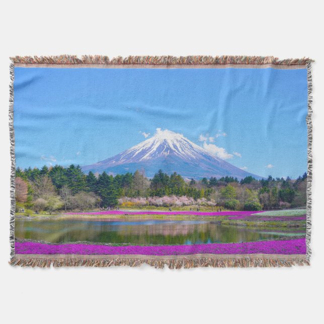 Mount Fuji Trees und Blume Decke (Vorderseite)