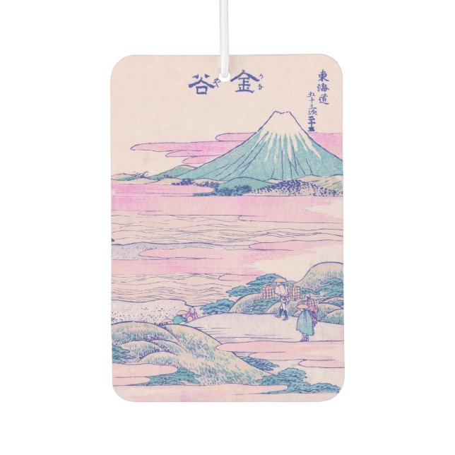 Mount Fuji Ukiyo-e Japanische Vintage Kunst Autolufterfrischer (Vorderseite)