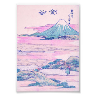 Mount Fuji Ukiyo-e Japanische Vintage Kunst Fotodruck