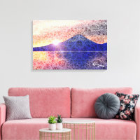 Mount Fuji VI Sunburst Blue von Rofey