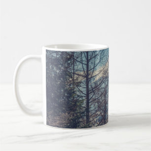Mount Fuji view von Red pagoda in japan (Vintag Kaffeetasse