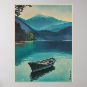 Mount Fuji vom See Yamanaka Poster