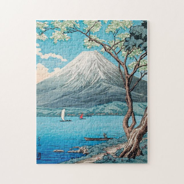 Mount Fuji vom See Yamanaka Puzzle (Vertikal)