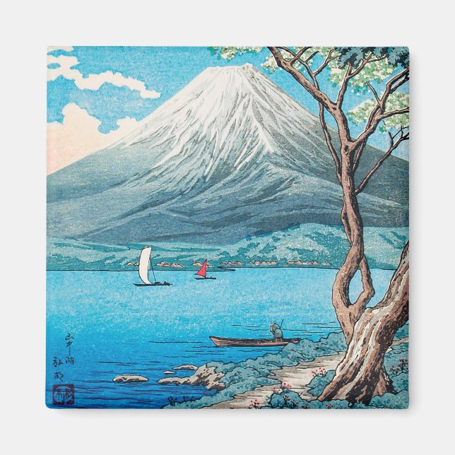 Mount Fuji vom See Yamanaka von Hiroaki Takahashi Magnet (Vorne)