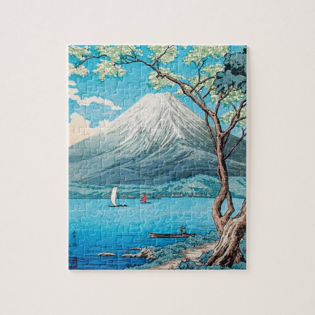 Mount Fuji vom See Yamanaka von Hiroaki Takahashi Puzzle (Vertikal)