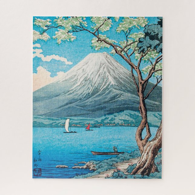 Mount Fuji vom See Yamanaka von Hiroaki Takahashi Puzzle (Vertikal)