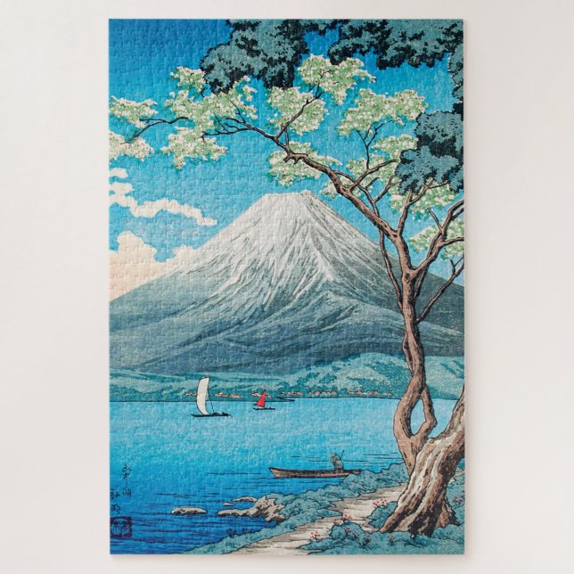 Mount Fuji vom See Yamanaka von Hiroaki Takahashi Puzzle (Vertikal)