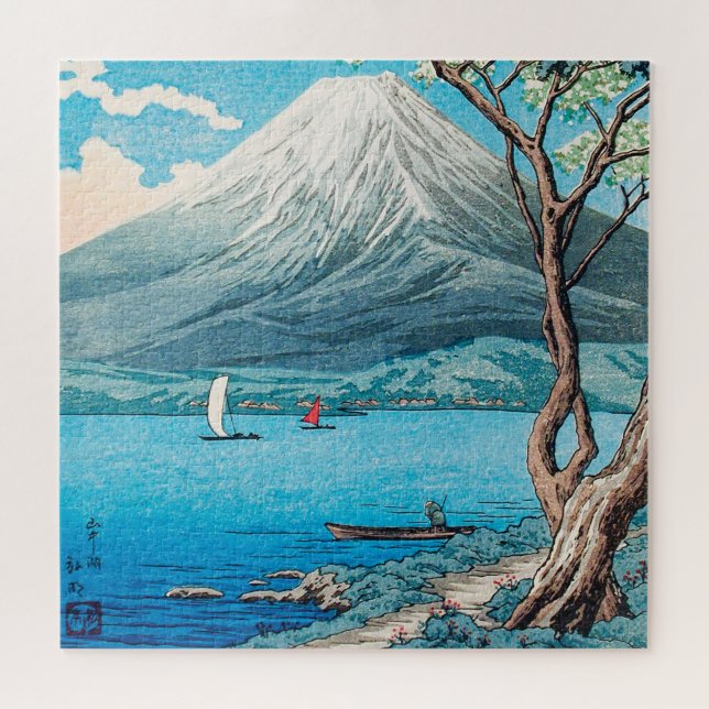 Mount Fuji vom See Yamanaka von Hiroaki Takahashi Puzzle (Horizontal)