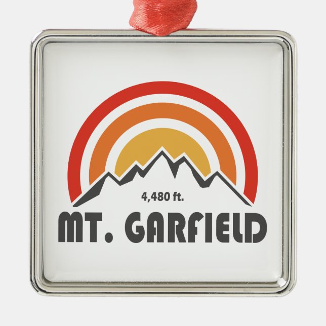 Mount Garfield New Hampshire Ornament Aus Metall (Vorne)