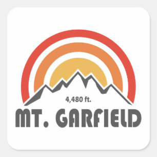Mount Garfield New Hampshire Quadratischer Aufkleber