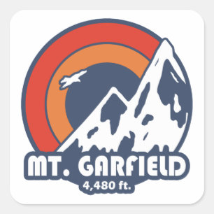 Mount Garfield New Hampshire Sun Eagle Quadratischer Aufkleber