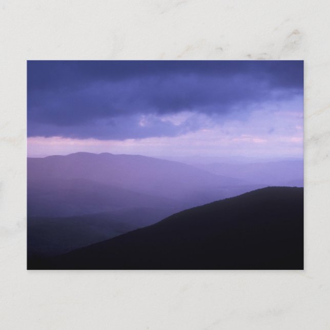 Mount Greylock Abend Storm Berkshires Postkarte (Vorderseite)