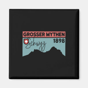 Mount Grosser Mythen Wanderung Mountainbike fahren Magnet