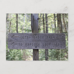 Mount Hancock Wandern signieren Neue Hampshire Pos Postkarte