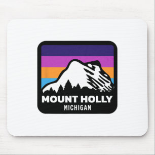 Mount Holly Michigan Skifahren Snowboarden Familie Mousepad