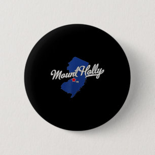 Mount Holly New Jersey Nj Karte Button