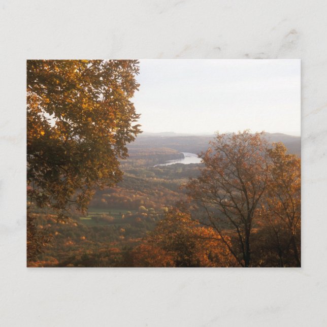 Mount Holyoke Foliage und Connecticut River Postkarte (Vorderseite)