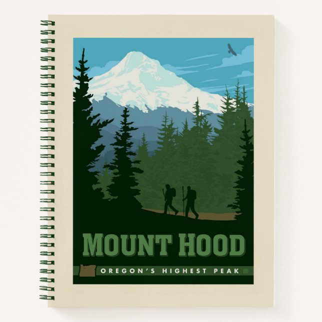 Mount Hood | Oregon Notizbuch (Vorderseite)