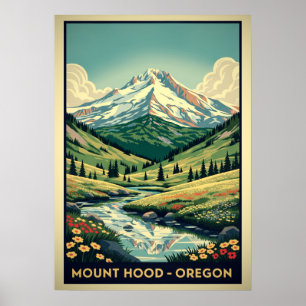 Mount Hood Oregon V02 Poster