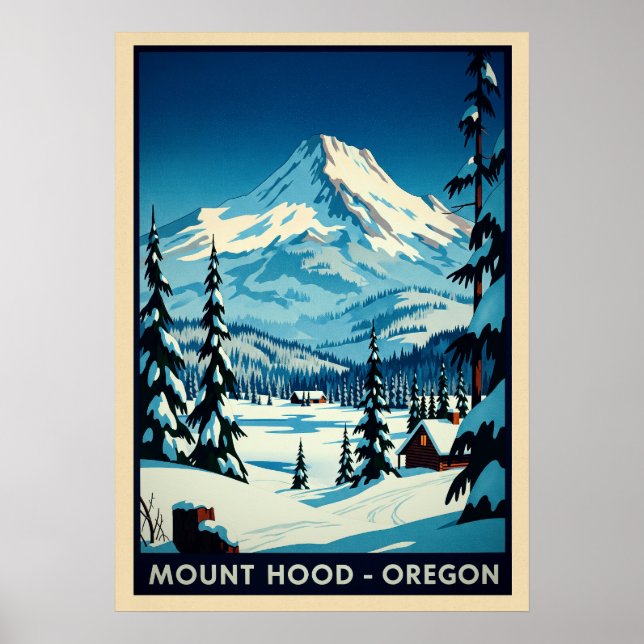 Mount Hood Oregon V06 Poster (Vorne)